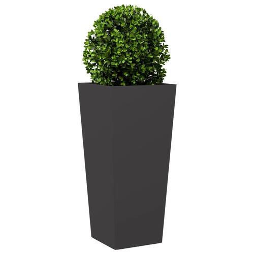 Plantekrukke 35x35x75 cm stål sort