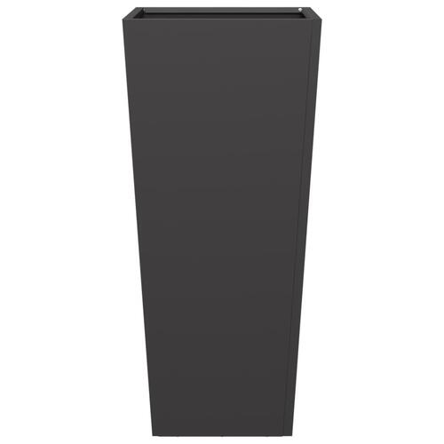 Plantekrukke 35x35x75 cm stål sort