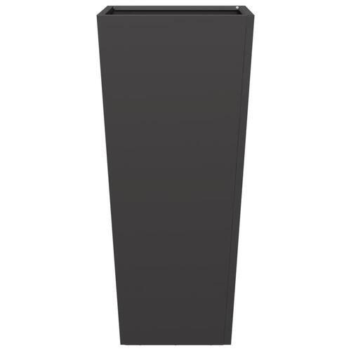 Plantekrukke 35x35x75 cm stål sort