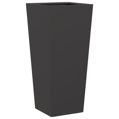 Plantekrukke 35x35x75 cm stål sort