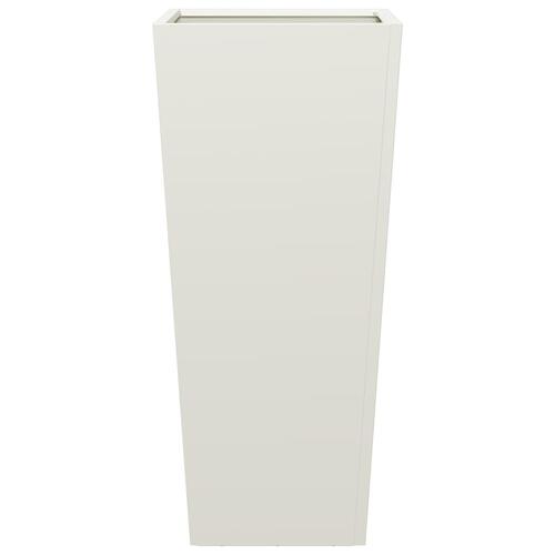 Plantekrukke 35x35x75 cm stål hvid