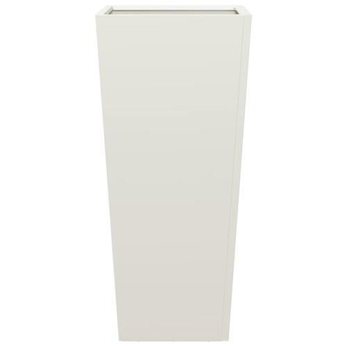 Plantekrukke 35x35x75 cm stål hvid