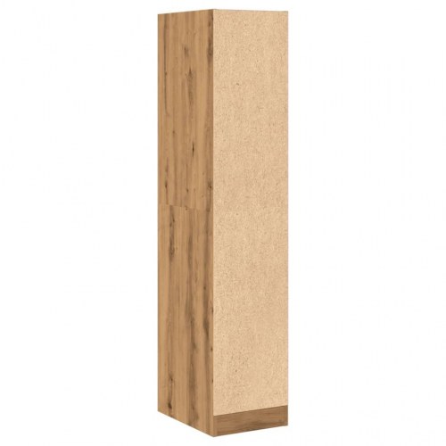 Apotekerskab i kunstig eg 30 × 41 × 144,5 cm - konstrueret træ