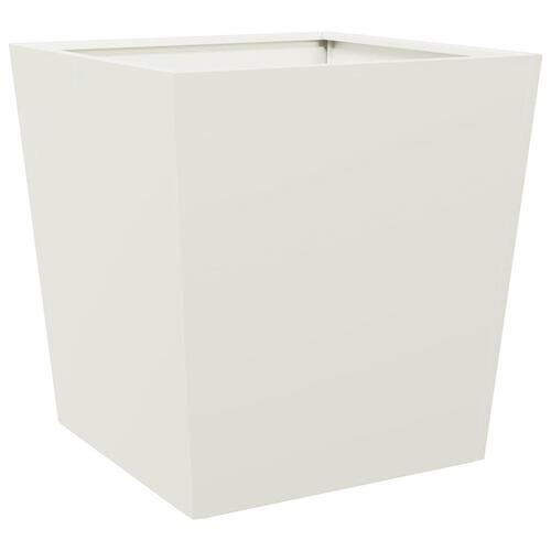 Plantekrukke 50x50x50 cm stål hvid