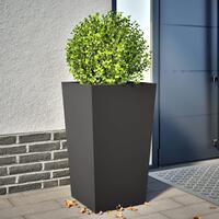 Plantekrukke 45x45x75 cm stål sort