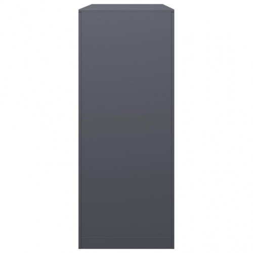 Brændestativ i stål - 100 × 40 × 100 cm, antracitgrå