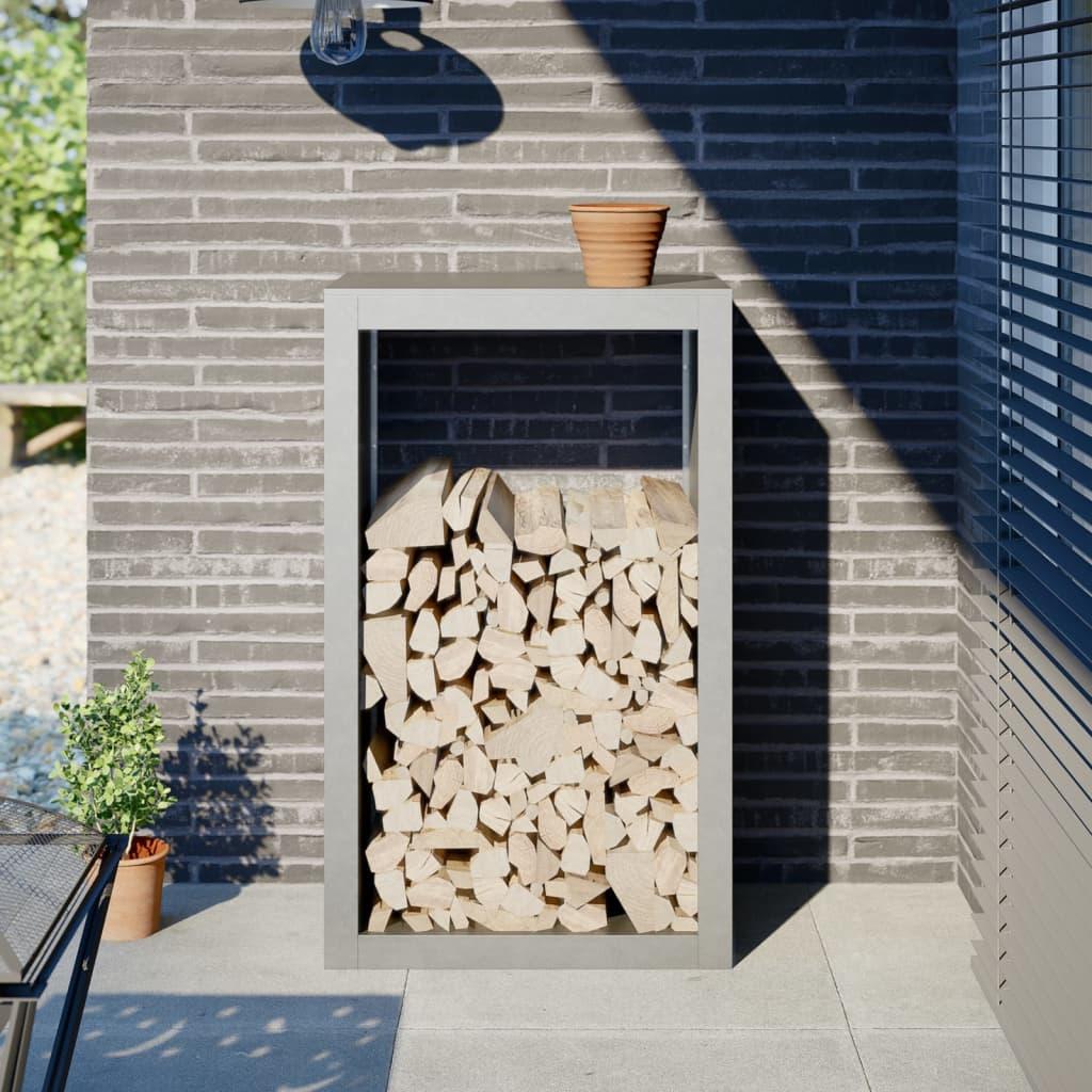 Brændestativ 60x40x100 cm rustfrit stål