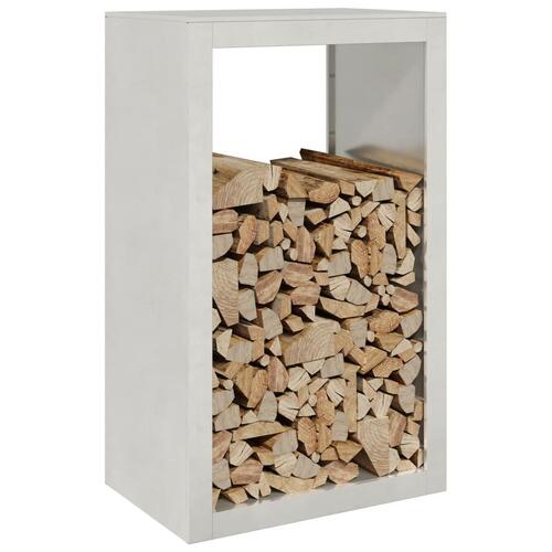 Brændestativ 60x40x100 cm rustfrit stål