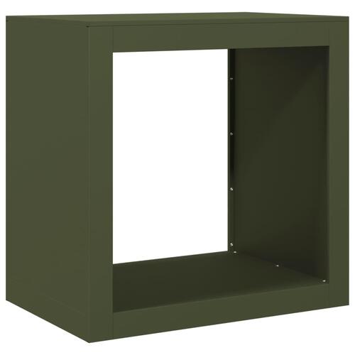 Brændestativ 60x40x60 cm stål grøn