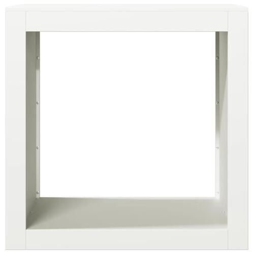 Brændestativ 60x40x60 cm stål hvid