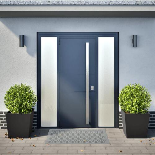 Plantekrukker 2 stk. 50x50x50 cm stål sort