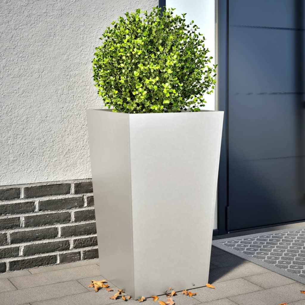 Plantekasser 2 stk. 45x45x75 cm rustfrit stål