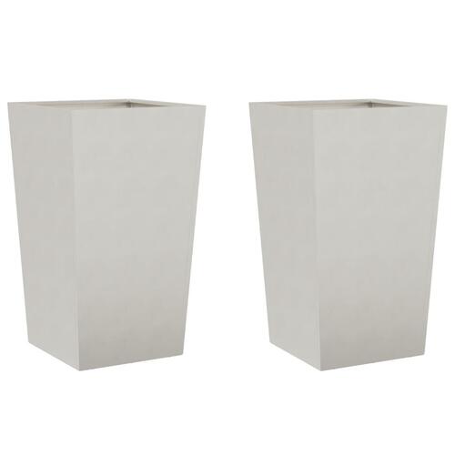 Plantekasser 2 stk. 45x45x75 cm rustfrit stål