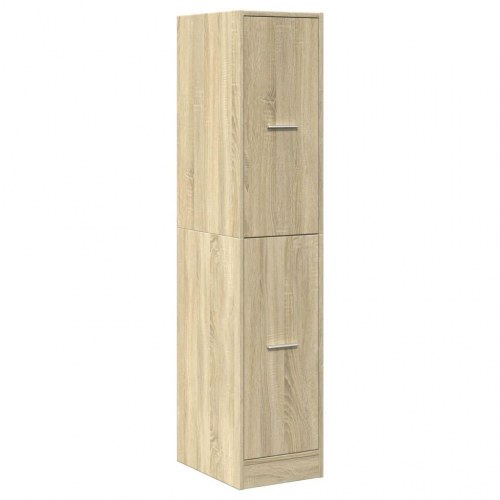 Apotekerskab i sonoma eg 30×41×144,5 cm - konstrueret træ