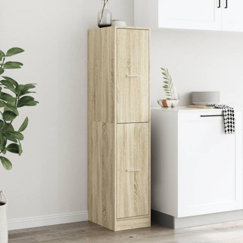 Apotekerskab i sonoma eg 30×41×144,5 cm - konstrueret træ