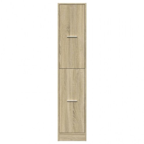 Apotekerskab i sonoma eg 30×41×144,5 cm - konstrueret træ