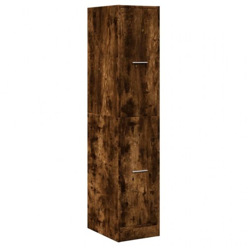 Apotekerskab 30×41×144,5 cm i konstrueret træ - røget egetræsfarve
