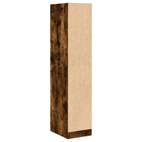 Apotekerskab 30×41×144,5 cm i konstrueret træ - røget egetræsfarve