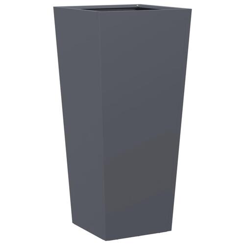 Plantekrukke 35x35x75 cm stål antracitgrå