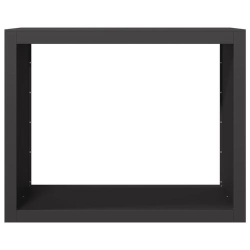 Brændestativ 100x40x80 cm stål sort