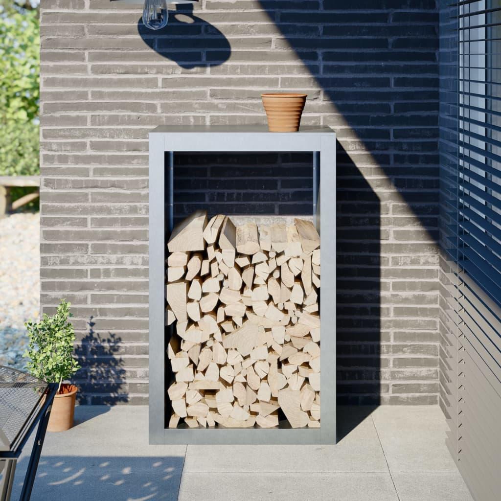 Brændestativ 60x40x100 cm galvaniseret stål billede