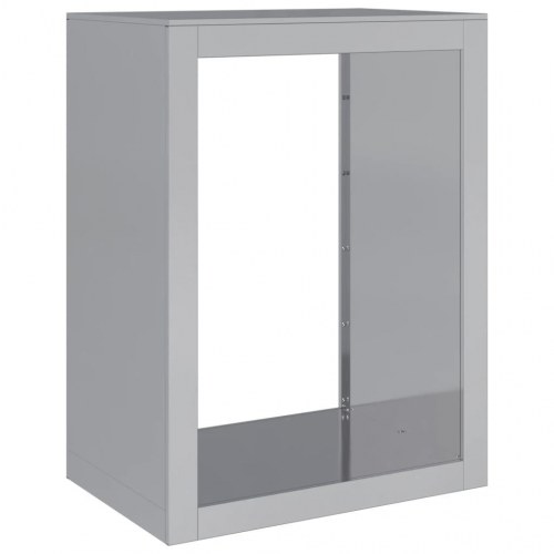 Brændestativ 60 × 40 × 80 cm i galvaniseret stål - grå