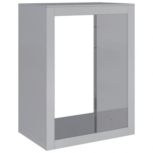 Brændestativ 60 × 40 × 80 cm i galvaniseret stål - grå
