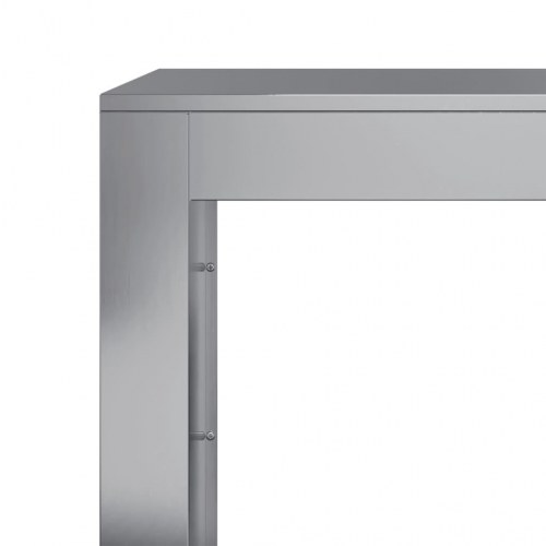 Brændestativ 60 × 40 × 80 cm i galvaniseret stål - grå
