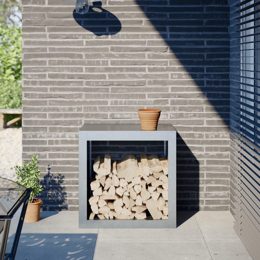 Brændestativ 60x40x60 cm galvaniseret stål billede