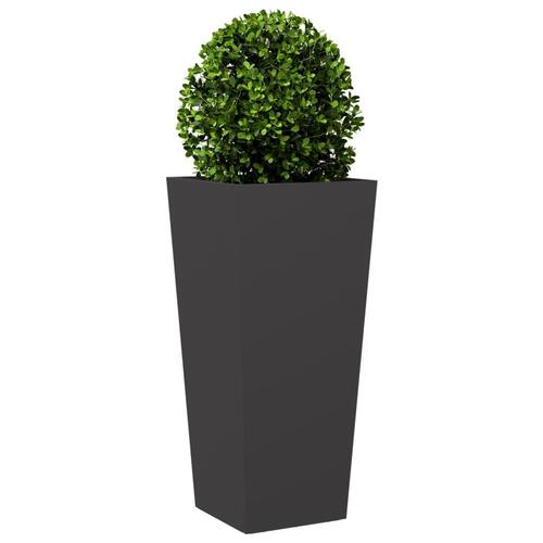 Plantekrukker 2 stk. 35x35x75 cm stål sort