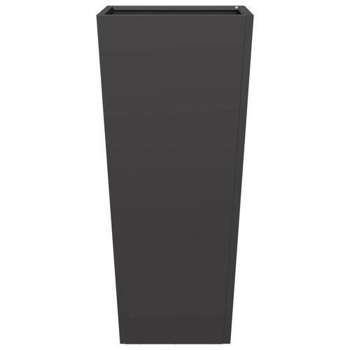 Plantekrukker 2 stk. 35x35x75 cm stål sort