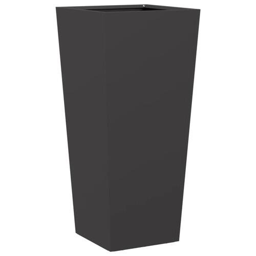 Plantekrukker 2 stk. 35x35x75 cm stål sort