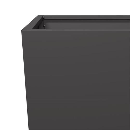 Plantekrukker 2 stk. 35x35x75 cm stål sort