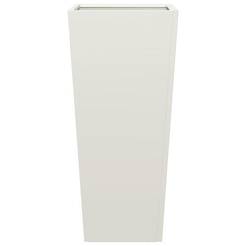 Plantekrukker 2 stk. 35x35x75 cm stål hvid