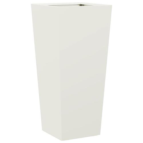 Plantekrukker 2 stk. 35x35x75 cm stål hvid