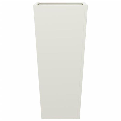 Plantekrukker 2 stk. 35x35x75 cm stål hvid