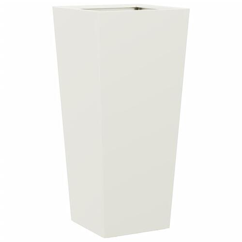 Plantekrukker 2 stk. 35x35x75 cm stål hvid