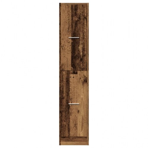 Apotekerskab 30×41×144,5 cm - konstrueret træ i gammelt træ-look