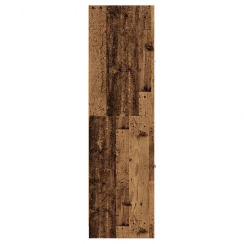 Apotekerskab 30×41×144,5 cm - konstrueret træ i gammelt træ-look