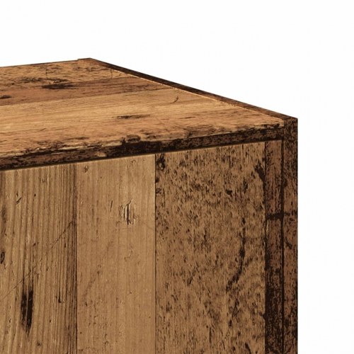 Apotekerskab 30×41×144,5 cm - konstrueret træ i gammelt træ-look