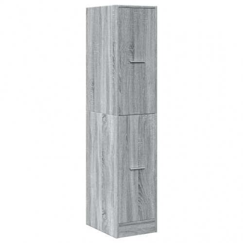Apotekerskab 30×41×144,5 cm - grå sonoma-eg, konstrueret træ