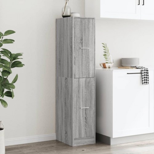 Apotekerskab 30×41×144,5 cm - grå sonoma-eg, konstrueret træ
