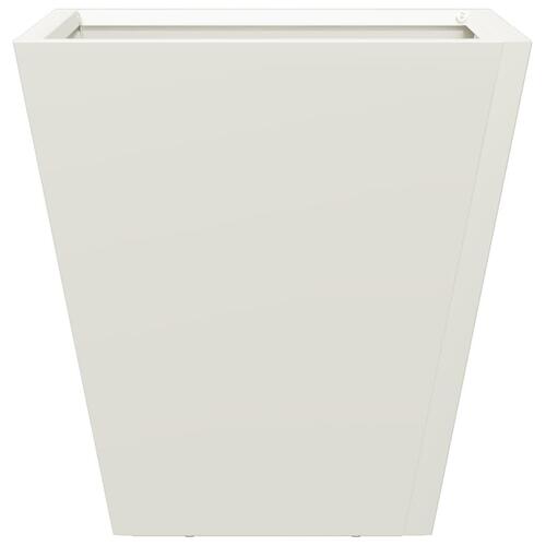 Plantekasser 2 stk. 30x30x30 cm stål hvid