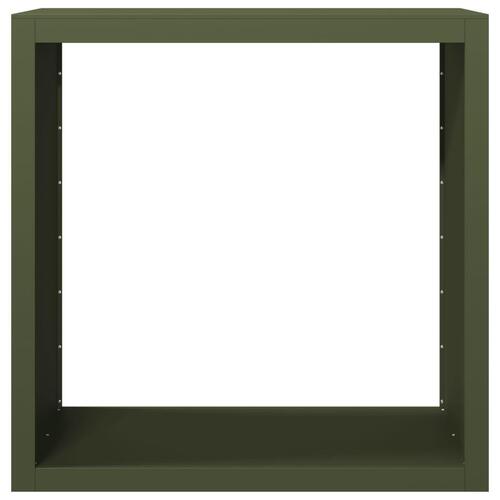 Brændestativ 100x40x100 cm stål grøn