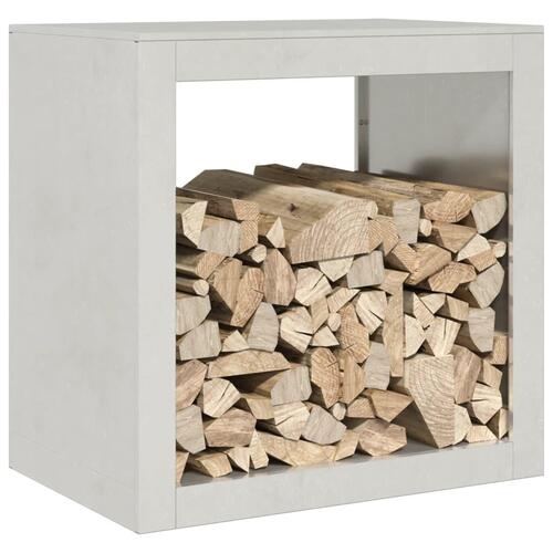 Brændestativ 60x40x60 cm rustfrit stål