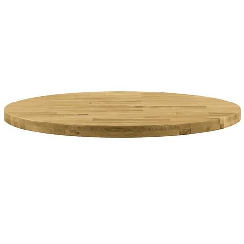 Bordplade i massivt egetræ rundt 44 mm 600 mm