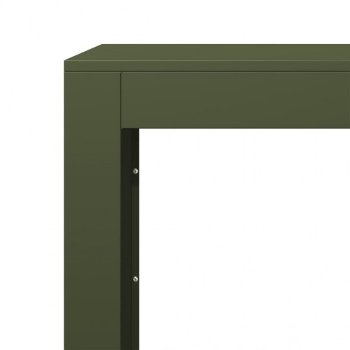 Brændestativ 60 × 40 × 100 cm i stål - grøn