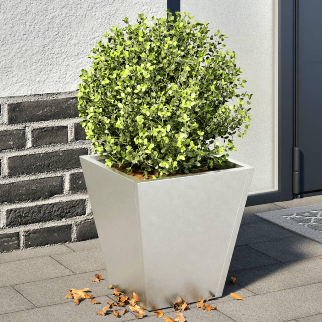 Plantekrukker 2 stk. 30x30x30 cm rustfrit stål