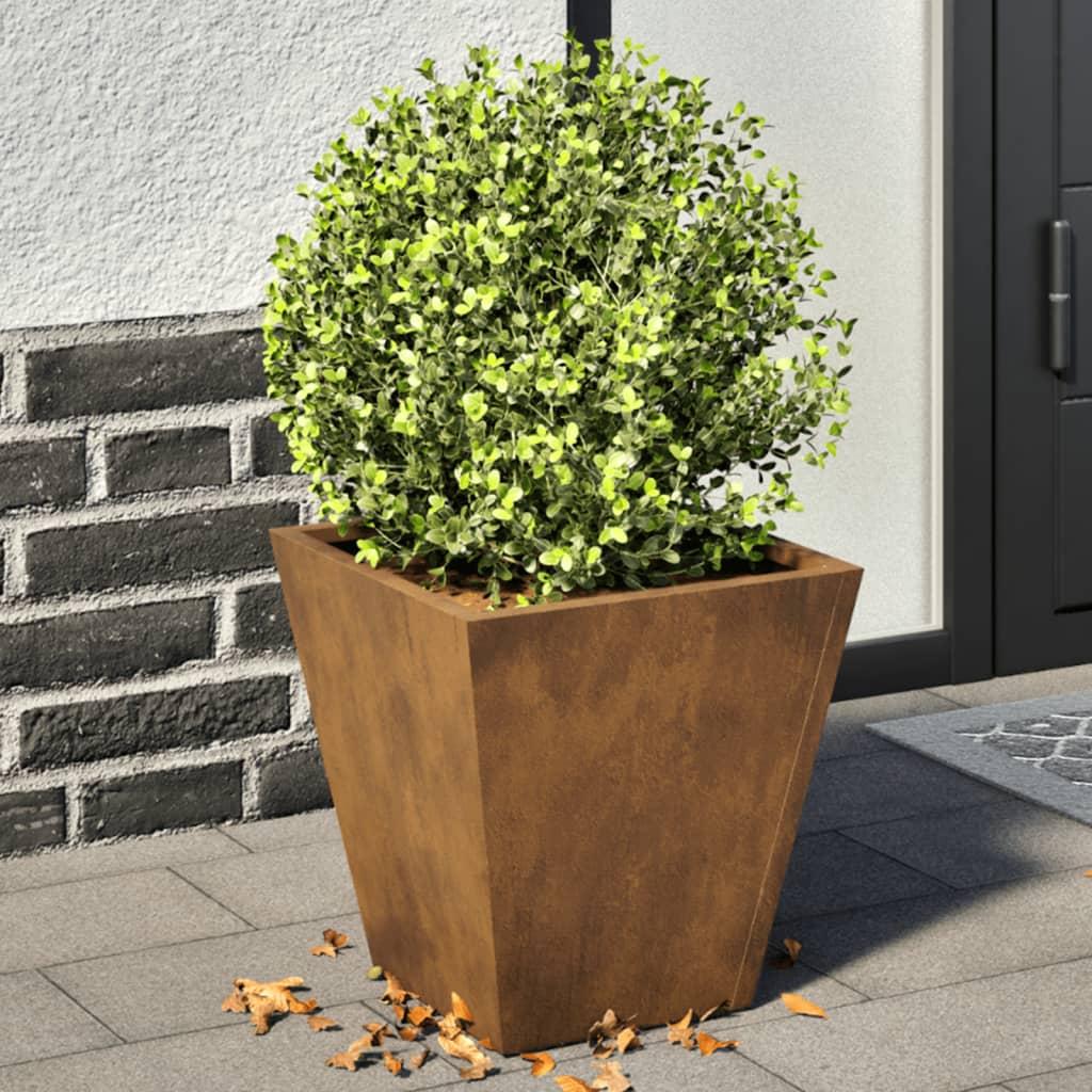Havekrukker 2 stk. 30x30x30 cm i vejrbestandigt stål