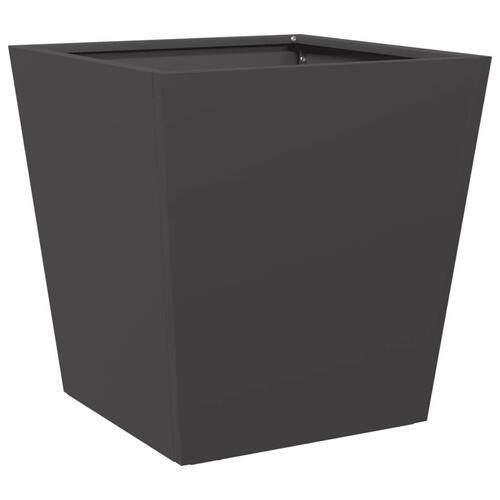Plantekrukker 2 stk. 40x40x40 cm stål sort